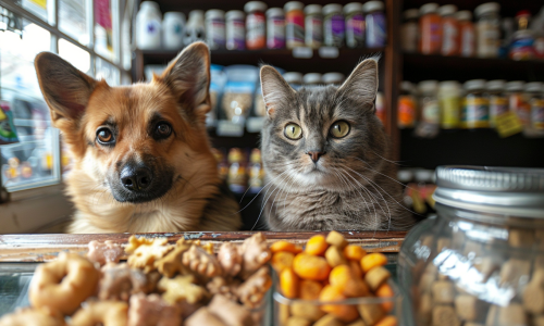 abujokeralmeowy_a_photo_of_a_dog_and_a_cat_shopping_at_Chewy_st_0a9e0f6c-37e2-4d24-a495-96670f72a01b